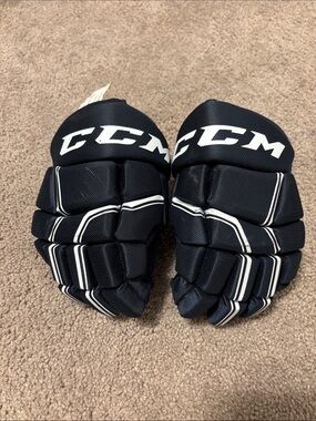 CCM Black and White Youth Hockey Gloves